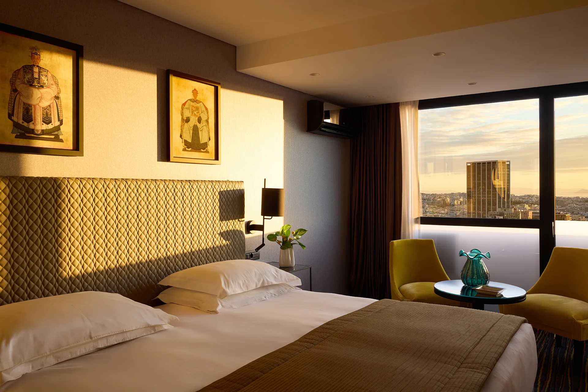 President_Hotel_Athens_Classic_Twin_Double_Bed