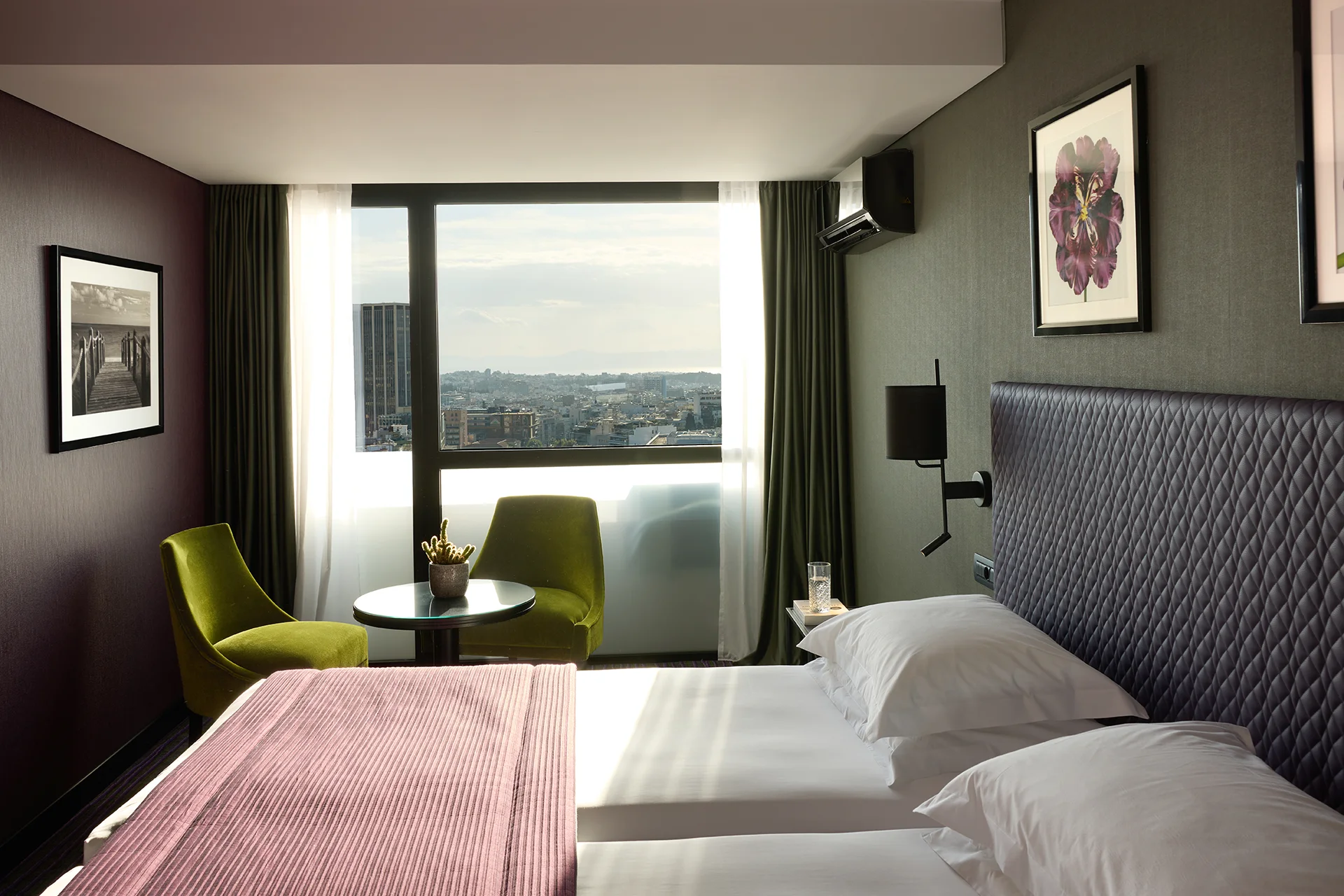 President_Hotel_Athens_Classic_Twin_Double_Purple_view_tower_athens